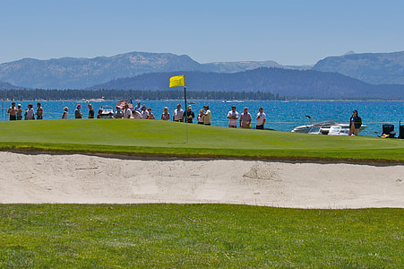 гольф, Tahoe, озеро