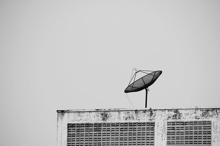 per satèl·lit, comunicació, Ràdio, lliurament, antenes, enviar, difusió