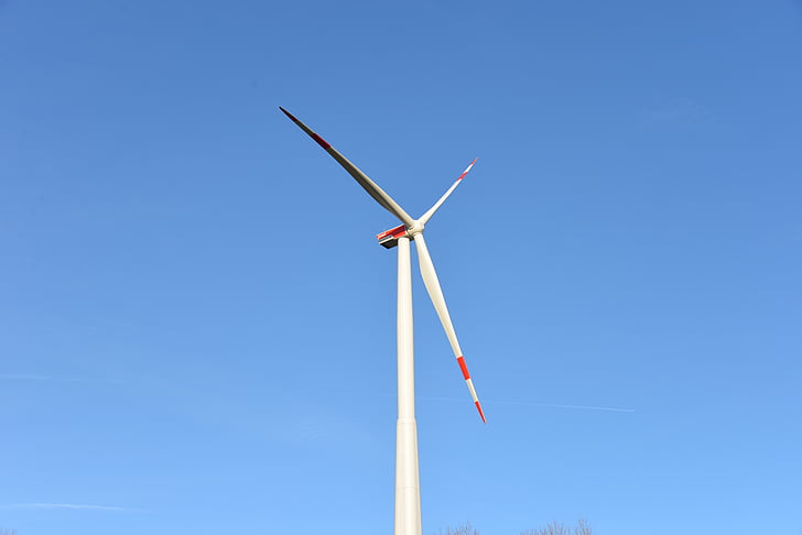 vindkraft, hjul, energi, Eco energy, vindkraft, himmelen, blå
