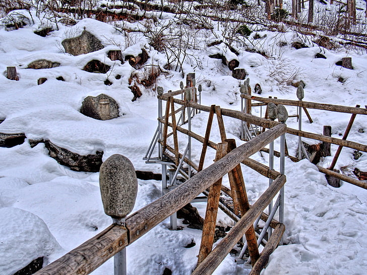 Tatry Wysokie, śnieg, kamienie, dekoracje