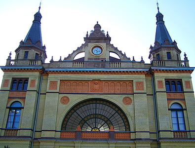 Estação Ferroviária, Pécs, arquitetura, Hungria, lugar famoso, Igreja, história