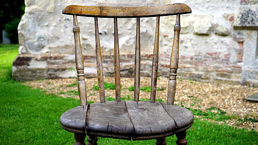 cadeira, de madeira, móveis, estilo, madeira, à moda, velho