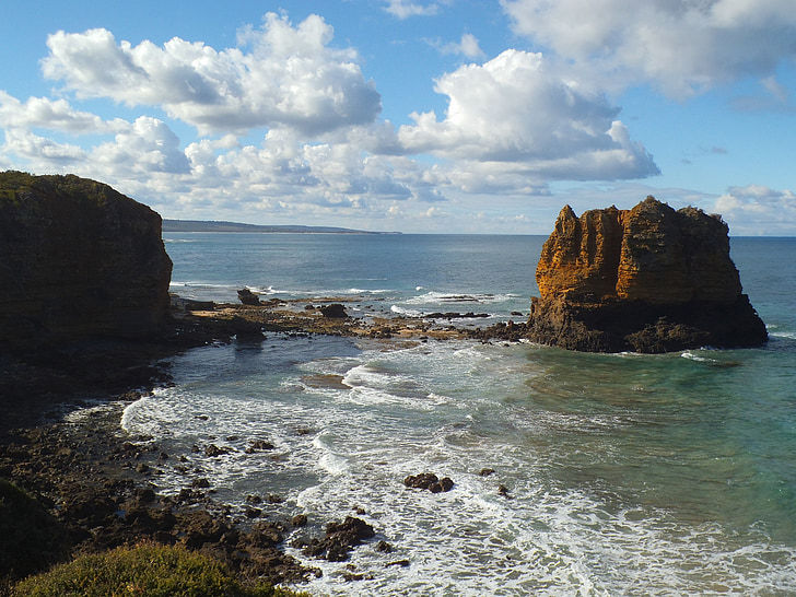 Coast, Rocks, Great ocean road, Victorian rannikolle, Ocean, Beach, Sea
