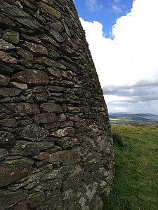 oude, verdedigingsheuvel, Donegal, stenen