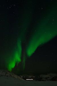 Aurora, norrsken, Aurora borealis, Borealis, grön, fenomenet, Norge