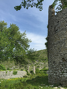 Hutovo, gamle bydel, Hercegovina, ruinerne, arkitektur, middelalderlige, sten materiale