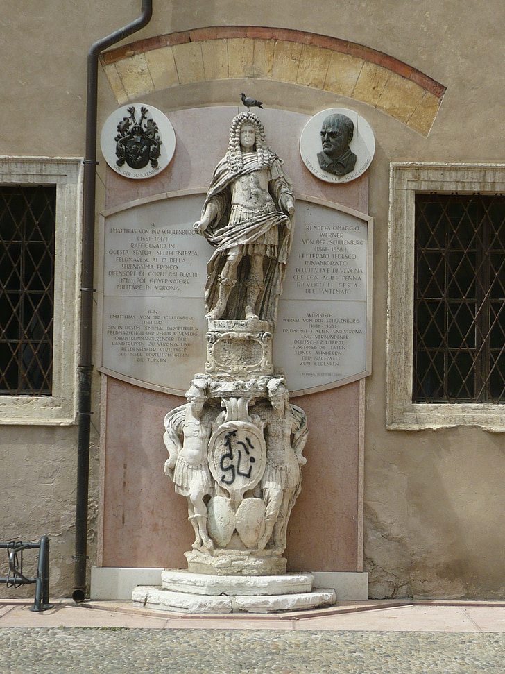Verona, Italiano, Italia, estatua de, arte, arquitectura, Europa
