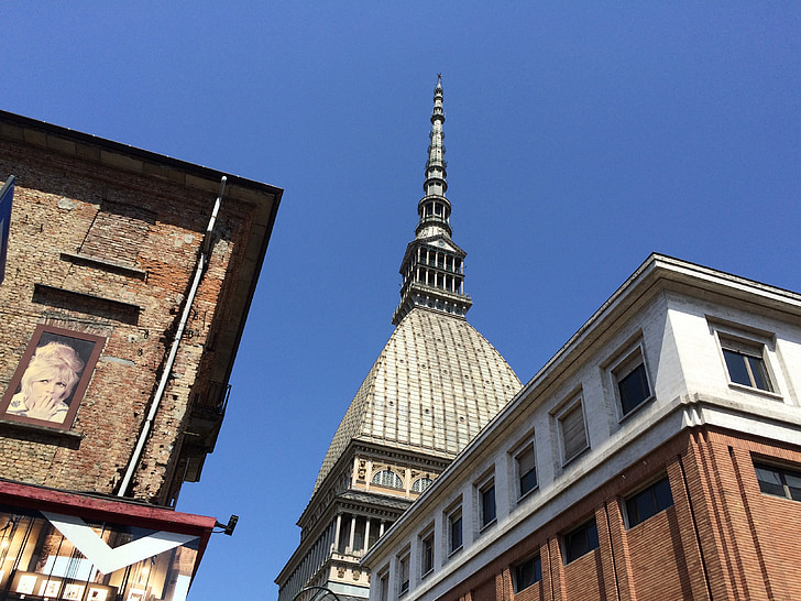 tahi lalat, Torino, penuh, Piemonte, Landmark, konstruksi, Italia