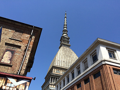 Kret, Torino, pełny, Piemonte, punkt orientacyjny, Budowa, Włochy