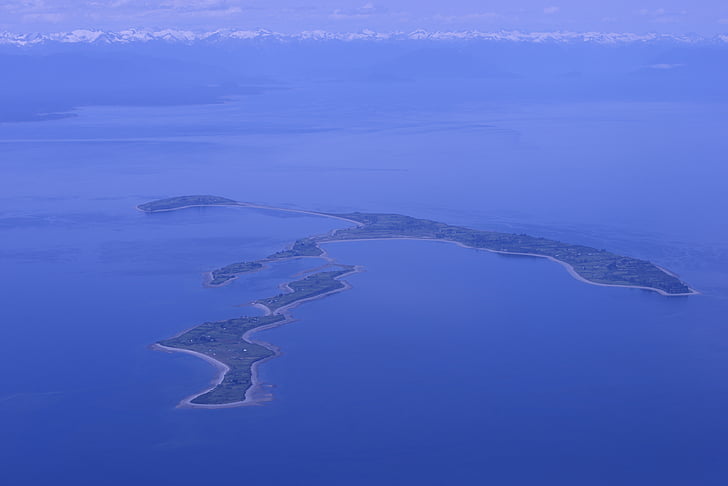 illa, Mar, serralada, Serralada dels Andes, fons, Costa, blau