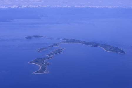 île, mer, Cordillère, Cordillère des Andes, arrière-plan, Costa, bleu