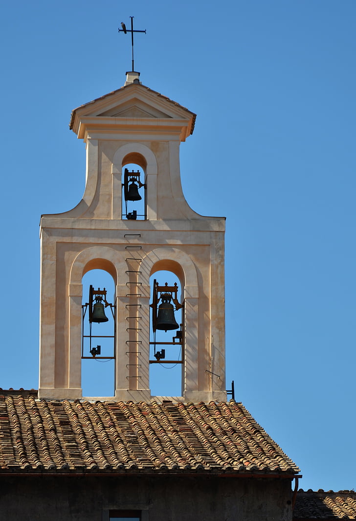 sinos, Torre, Igreja, arquitetura, torre sineira, velho, histórico