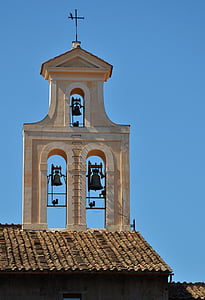 campanes, Torre, l'església, arquitectura, campanar, vell, històric