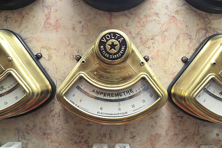Portugal, Lissabon, Strom, Museum, Amperemeter, Ampere, Instrument