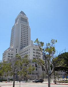 洛杉矶, 市政厅, 建筑, 天际线, 建筑, 建设, 历史