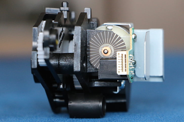 mecânica de pequenas, roda de seção, tecnologia, em miniatura