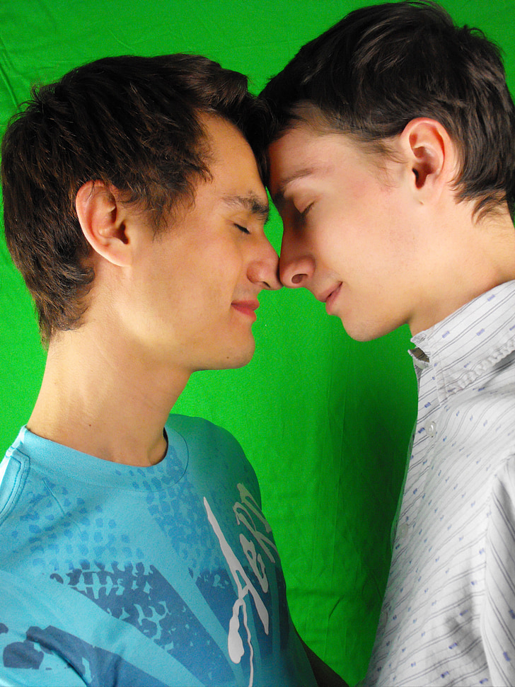 homosexuálny pár, láska, mladí muži, ľudia, Valentine, homosexuál, LGBT
