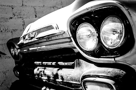Apache, vintage, carro, retrô, clássico, velho, veículo
