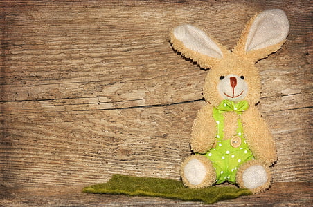 drevo, tkanina zajačik, Veľkonočný zajačik, pozadie, text dom, retro vzhľad, Vianoce