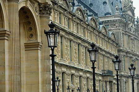 Paříž, fasáda, Architektura, Francie, budova, Ornament, Domů Návod k obsluze