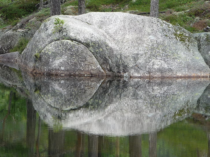 Noruega, Roca, pedra, paisatge, gris, granit, natura