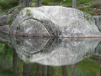 Norveška, stijena, kamena, krajolik, siva, granit, priroda