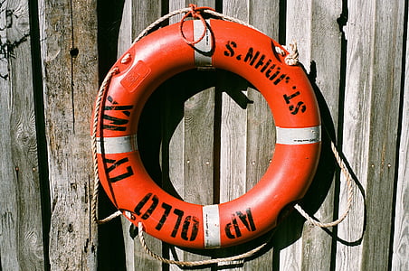 lifebelt, ship, sail, save, hanging, wood fence, safety