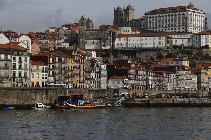 cidade, Rio douro, paisagem do Douro, água, travessia, Calma, Rio