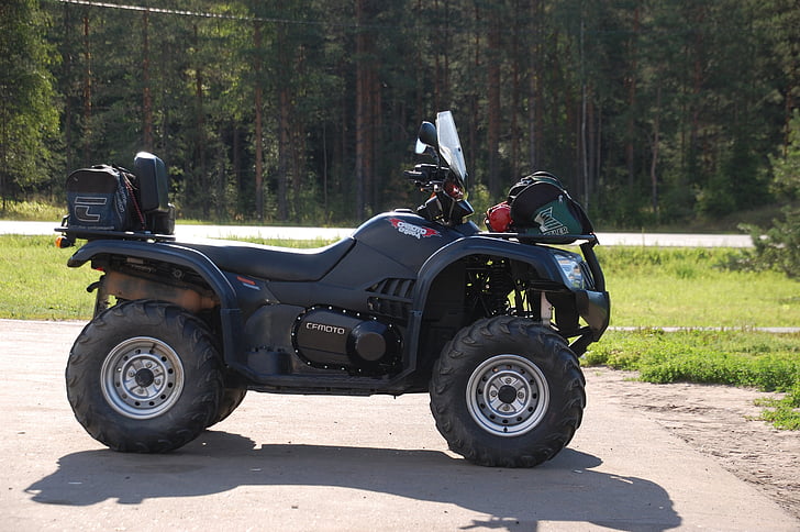 ATV, transport, carretera, l'estiu, mitjà de transport