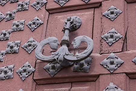 porta, autor de la trucada, Praga, arquitectura, Aldaba