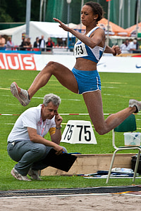 atletik, olahraga, lompat, Junior gala mannheim