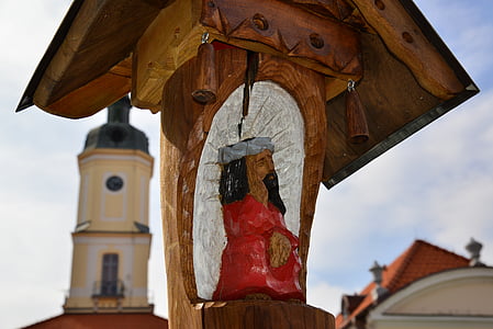 Polen, Geschichte, Białystok, Skulptur, der Markt