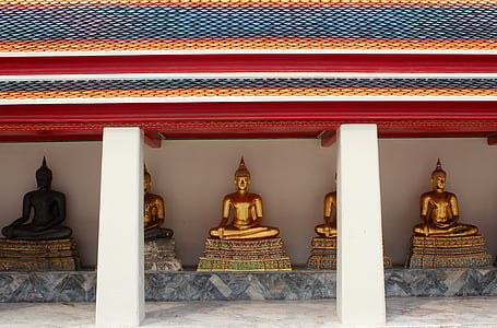 Buda, Altın, meditasyon, Budizm, Asya, Altın buddha, Tayland