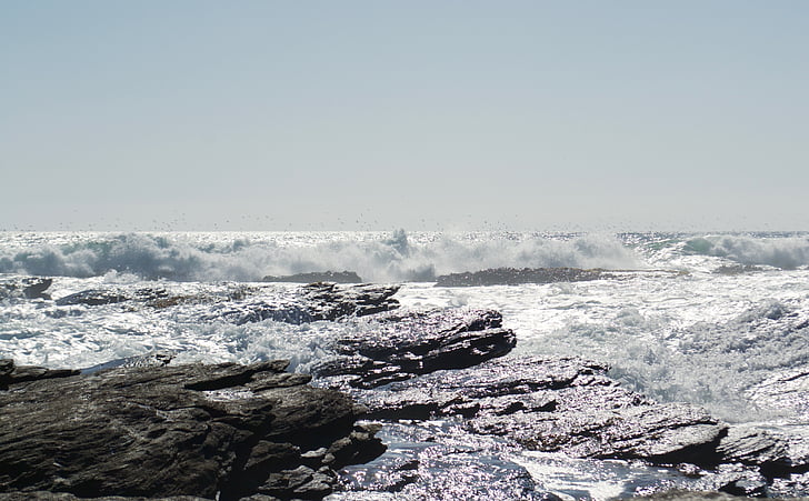 sea, ocean, waves, rocks, costa, nature, wave