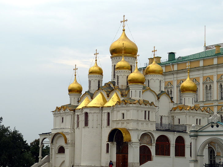 Moskou, Rusland, historisch, kapitaal, het platform, Kremlin, oude stad