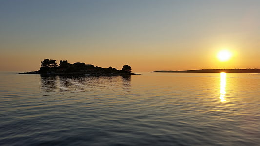 puesta de sol, Croacia, vacaciones, Romance, resto, abendstimmung, cielo
