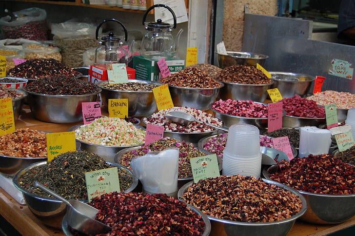 Israel, marknaden, kryddor