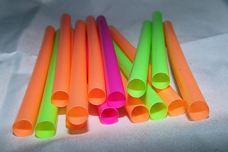 straws, colorful, plastic, tube, drink, thirst, macro
