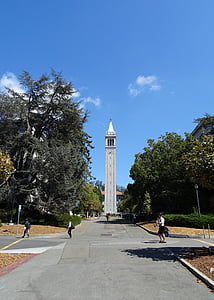 Campanile, Sather tower, universitet, byggnad, Campus, Kalifornien, Cal