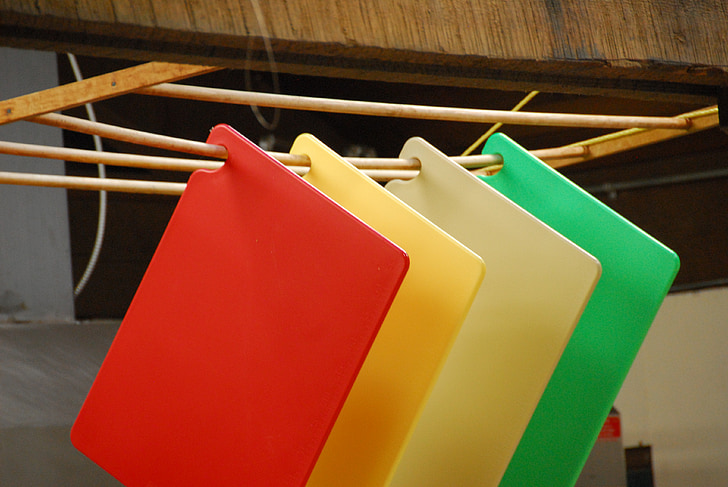 cincang board, talenan, warna-warni, kayu, Dewan, merah, kuning