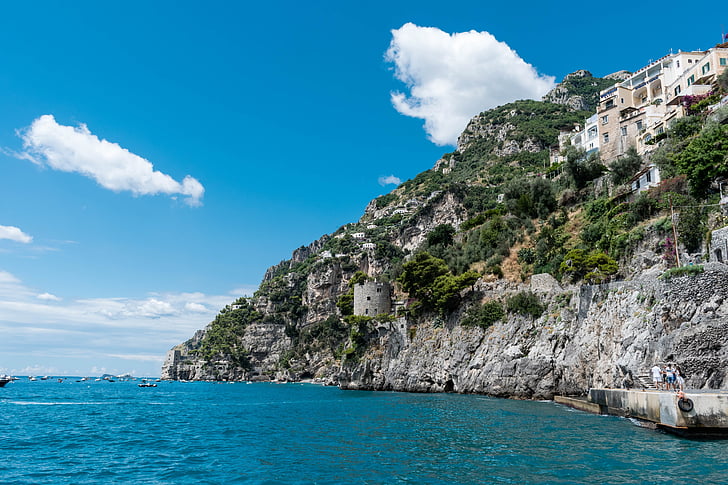 Cliff, Italië, zee