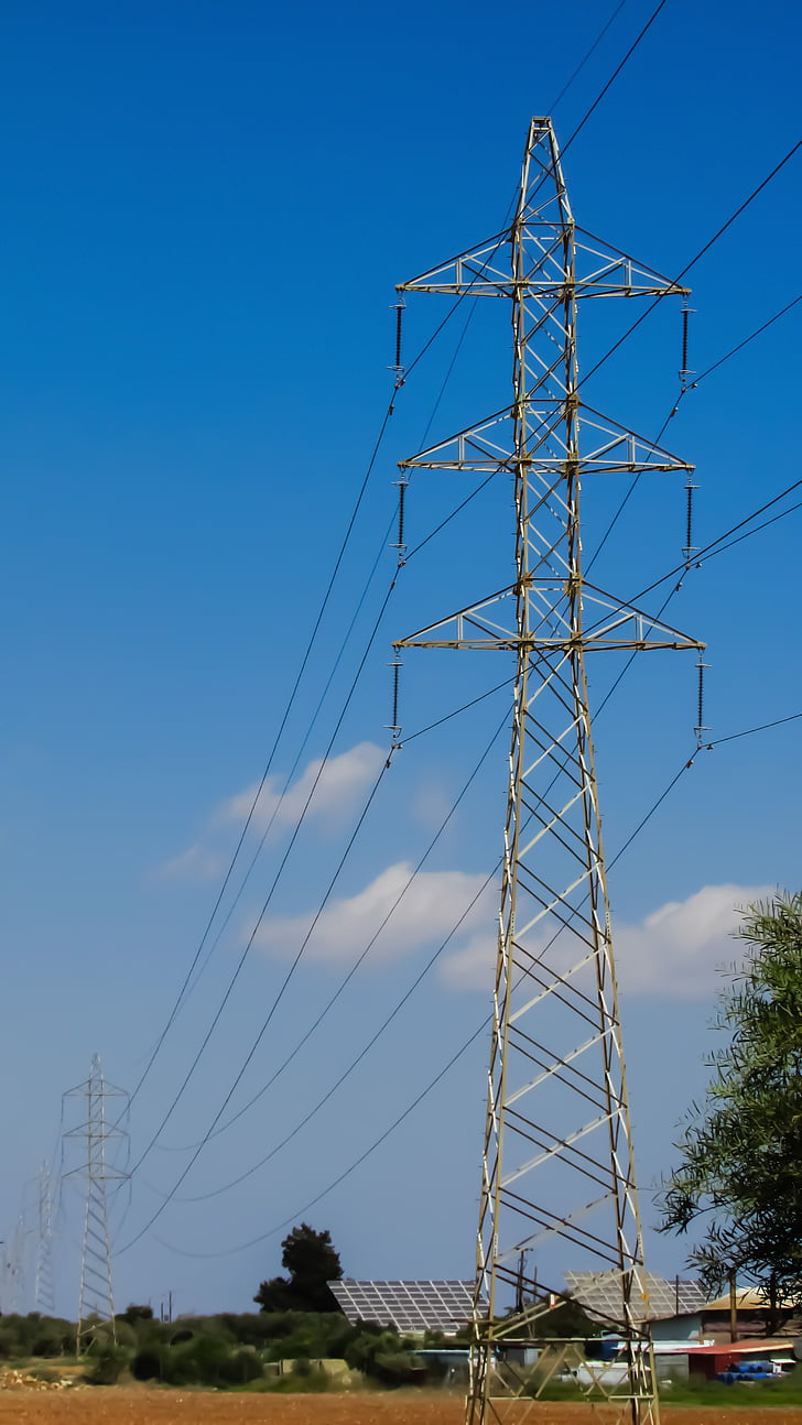 high voltage, pylon, power, electricity, energy, technology, tower