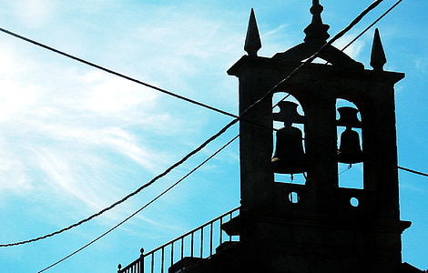 bergatinos, Galicia, kampane, kampaň, zvonica, Sky, kostol