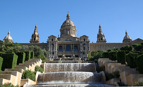 museet, historiskt sett, arkitektur, byggnad, Barcelona, staden, Park