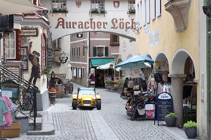 Innsbruck, alej, staré mesto, historické staré mesto, Tirolsko