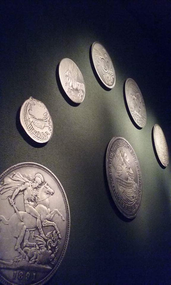 valiuta, banko, buvęs, muziejus, Brazilija, moneta, finansų