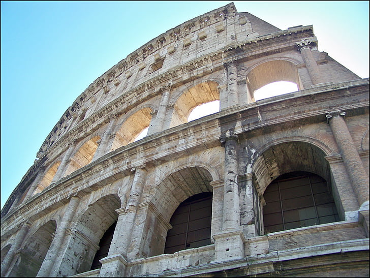 Řím, Colloseum, Itálie, Římská historie, aréna, budova, Římané