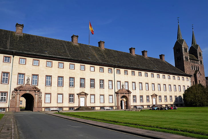 Castillo, Alemania, naturaleza, arquitectura, noble, Höxter, Corvey