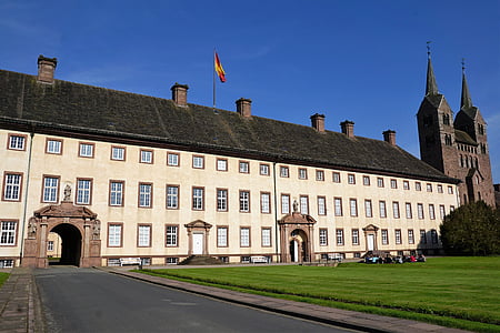 Castle, Jerman, alam, arsitektur, Mulia, höxter, corvey