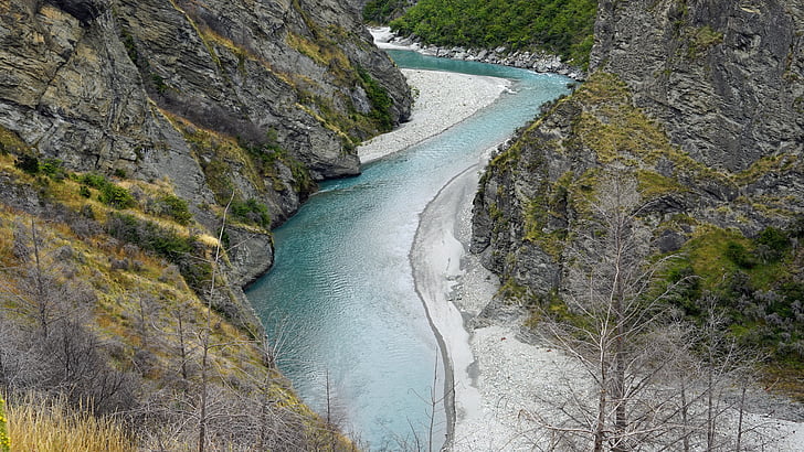 skippers canyon, shot over river, new zealand, south island, wilderness, queenstown, mountains